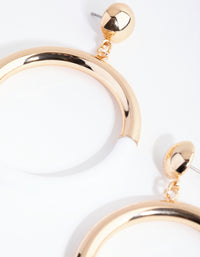 Gold Two Tone Metallic & Acrylic Drop Earrings - link has visual effect only