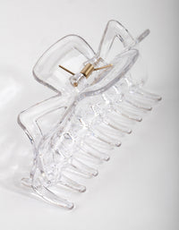 Large Clear Bow Hair Claw Clip - link has visual effect only