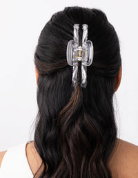 Large Clear Bow Hair Claw Clip - link has visual effect only