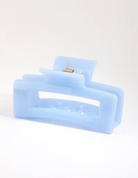 Blue Rectangle Acrylic Claw - link has visual effect only