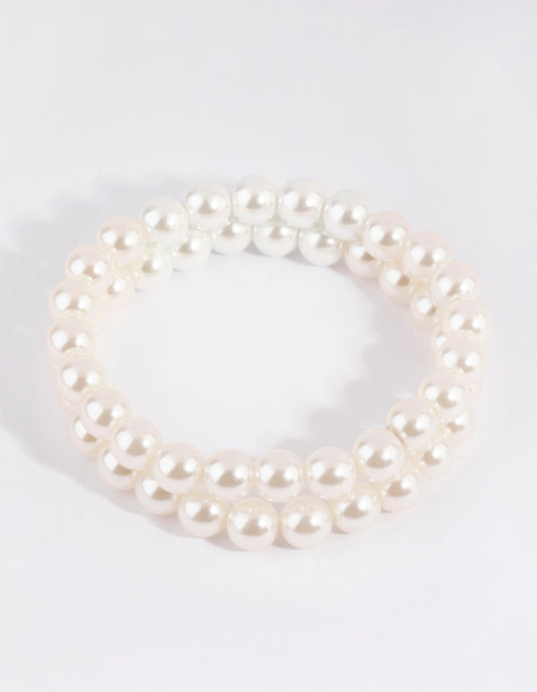 Pearl Stretch Bracelet Set
