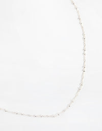 Silver Plated Ball & Twist Necklace - link has visual effect only