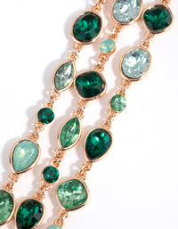 Green Marquise Mix Stone Bracelet - link has visual effect only