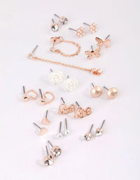 Rose Gold Sweetheart Stud Earring 12-Pack - link has visual effect only