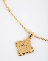 Gold Plated Vintage Star Pendant Necklace - link has visual effect only