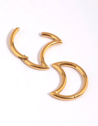 Gold Plated Surgical Steel Moon Sleeper - link has visual effect only