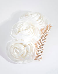 Fabric Rosette Comb - link has visual effect only