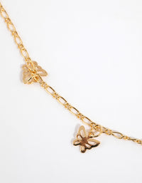 Gold Plated Butterfly Charm Necklace - link has visual effect only