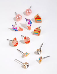 Kids Gold Sweets Stud Earring Pack - link has visual effect only