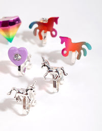 Kids Silver Royal Clip On Earring Pack - link has visual effect only