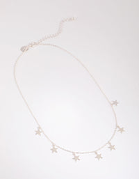 Silver Star Necklace - link has visual effect only