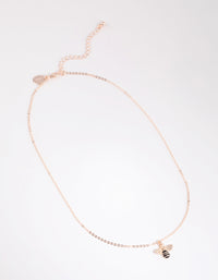 Rose Gold Bee Necklace - link has visual effect only