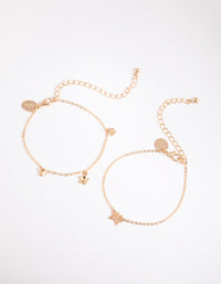 Gold Butterfly Bracelet Set - link has visual effect only