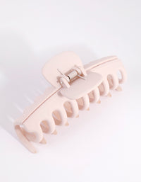 Matte Pink Rounded Claw Clip - link has visual effect only