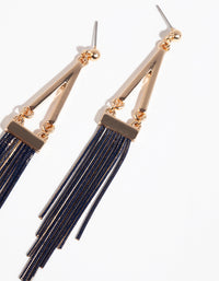 Gold Triangle Snake Chain Earrings - link has visual effect only