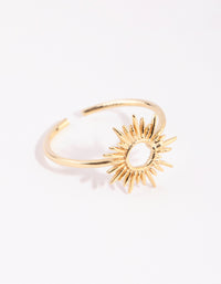 Gold Plated Sterling Silver Sun Goddess Ring - link has visual effect only