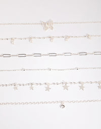 Silver Star & Pearl Choker 6-Pack - link has visual effect only