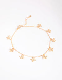 Gold Butterfly Chain Anklet - link has visual effect only