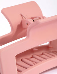 Large Rectangular Blush Hair Claw Clip - link has visual effect only