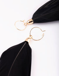 Gold Soft Fan Drop Earrings - link has visual effect only