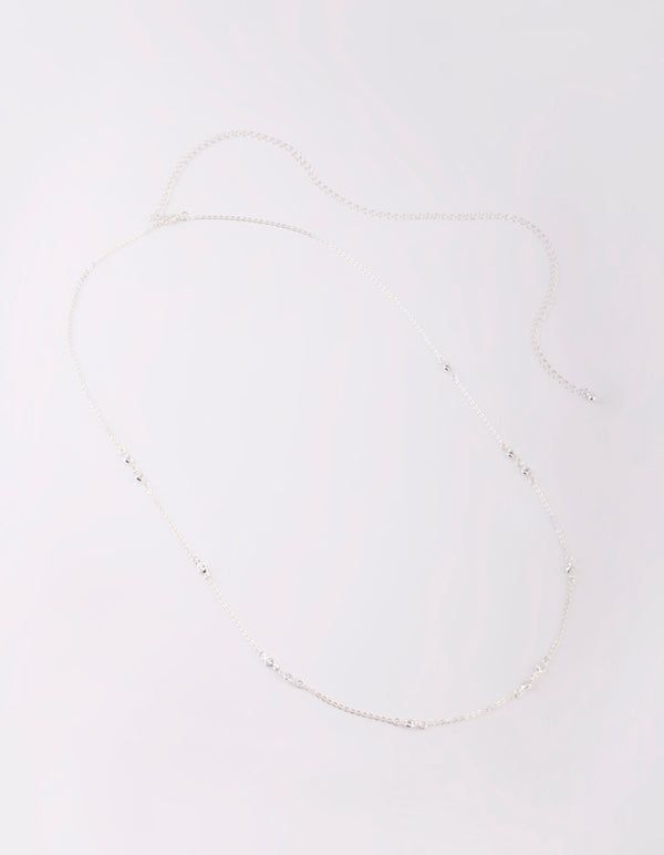 Silver Cubic Zirconia Waist Chain