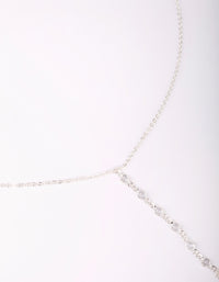 Silver & Cubic Zirconia Body Chain - link has visual effect only