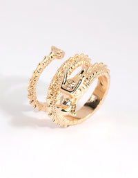 Gold Statement Dragon Ring - link has visual effect only
