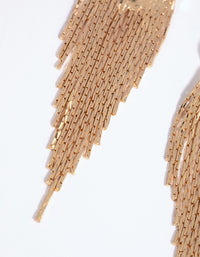 Gold Mini Tassel Drop Earrings - link has visual effect only