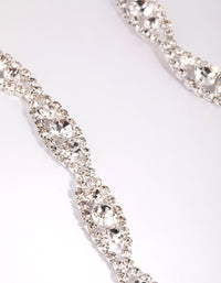 Silver Infinity Diamante Detail Belt - link has visual effect only