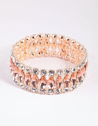 Rose Gold Marquise Stretch Bracelet - link has visual effect only
