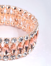 Rose Gold Marquise Stretch Bracelet - link has visual effect only