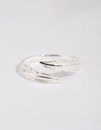 Sterling Silver Feather Wrap Ring - link has visual effect only