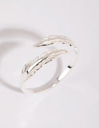 Sterling Silver Feather Wrap Ring - link has visual effect only