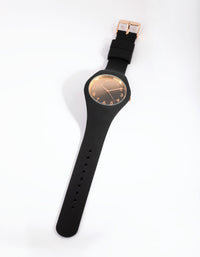 Mixed Metal Ombre PU Strap Watch - link has visual effect only