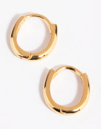 Gold Plated Sterling Silver Ball Stud & Huggie Earring Set - link has visual effect only
