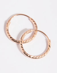 Rose Gold Plated Sterling Silver Stud & Hoop Earring Pack - link has visual effect only