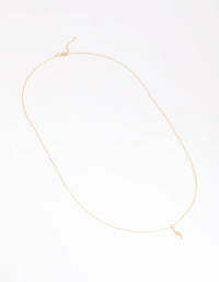 Gold Plated Sterling Silver Lightning Bolt Necklace - link has visual effect only