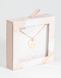 Gold Love Always Necklace - link has visual effect only