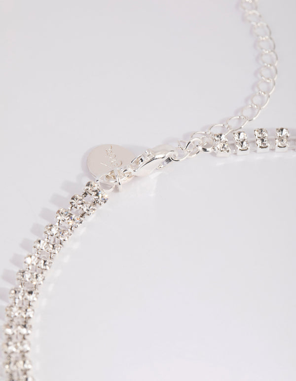 Lovisa Silver Tone Chain Mesh Necklace. Bib Type. 