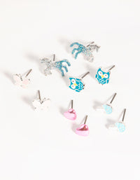 Silver Mythical Stud Earring 5-Pack - link has visual effect only