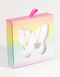 Kids Butterfly Necklace Set - link has visual effect only