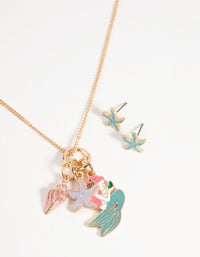 Kids Under the Sea Necklace & Earrings Set - link has visual effect only