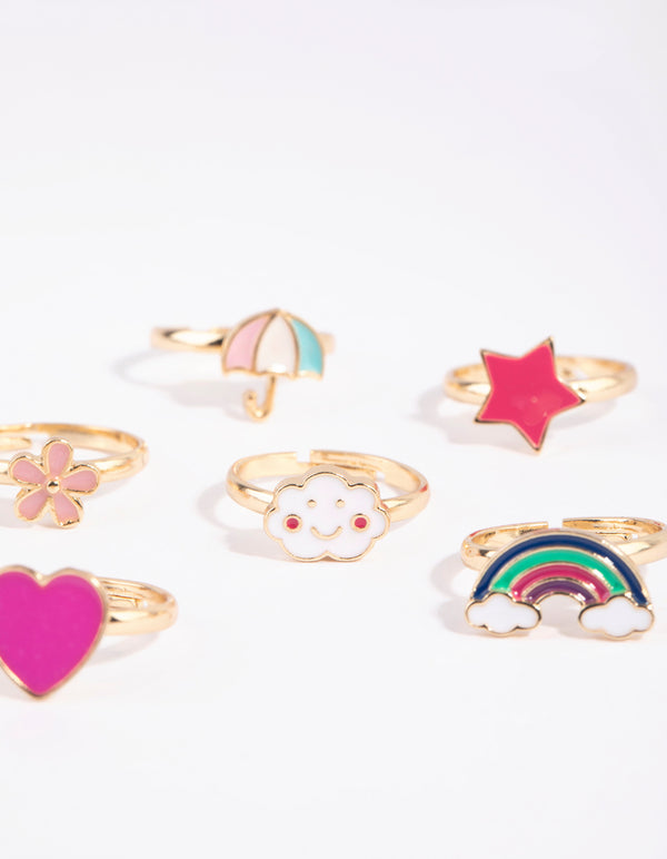 Kids Cloudy Sky Ring 6-Pack