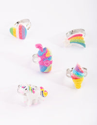 Kids Rainbow Ring 5-Pack - link has visual effect only