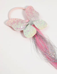 Kids Glitter Butterfly Faux Hair Tie - link has visual effect only