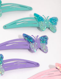 Kids Butterfly Snap Clip 6-Pack - link has visual effect only