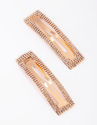 Gold Cup Chain Rectangular Clip Set - link has visual effect only