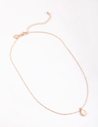 Rose Gold Teardrop Necklace - link has visual effect only