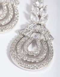 Vintage Diamond Simulant Drop Earrings - link has visual effect only