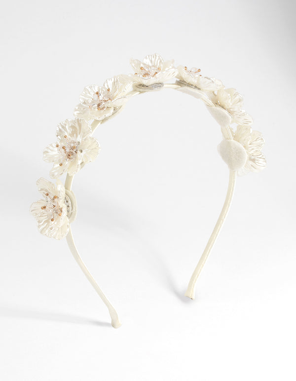 Flower & Pearl Alice Band